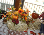 Fall hay bale arrangement